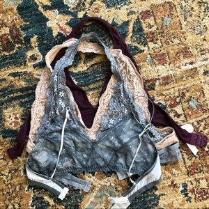 Bundle of Halter Top Bralettes/Strappy M/L